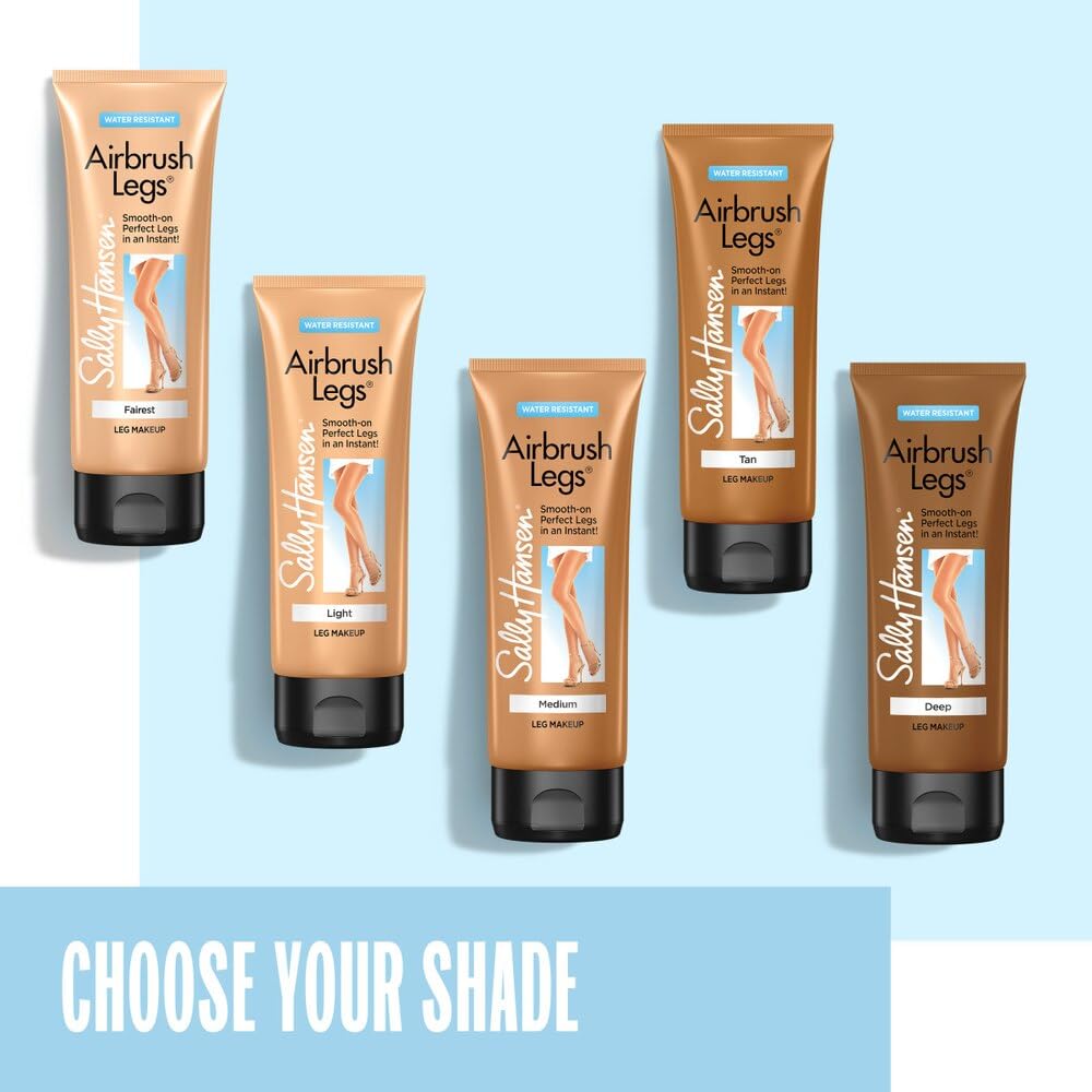 Sally Hansen Airbrush Legs water-resistant finish on legs.