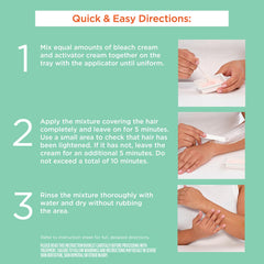 Sally Hansen Bleach Cream applicator for precise, mess-free application.