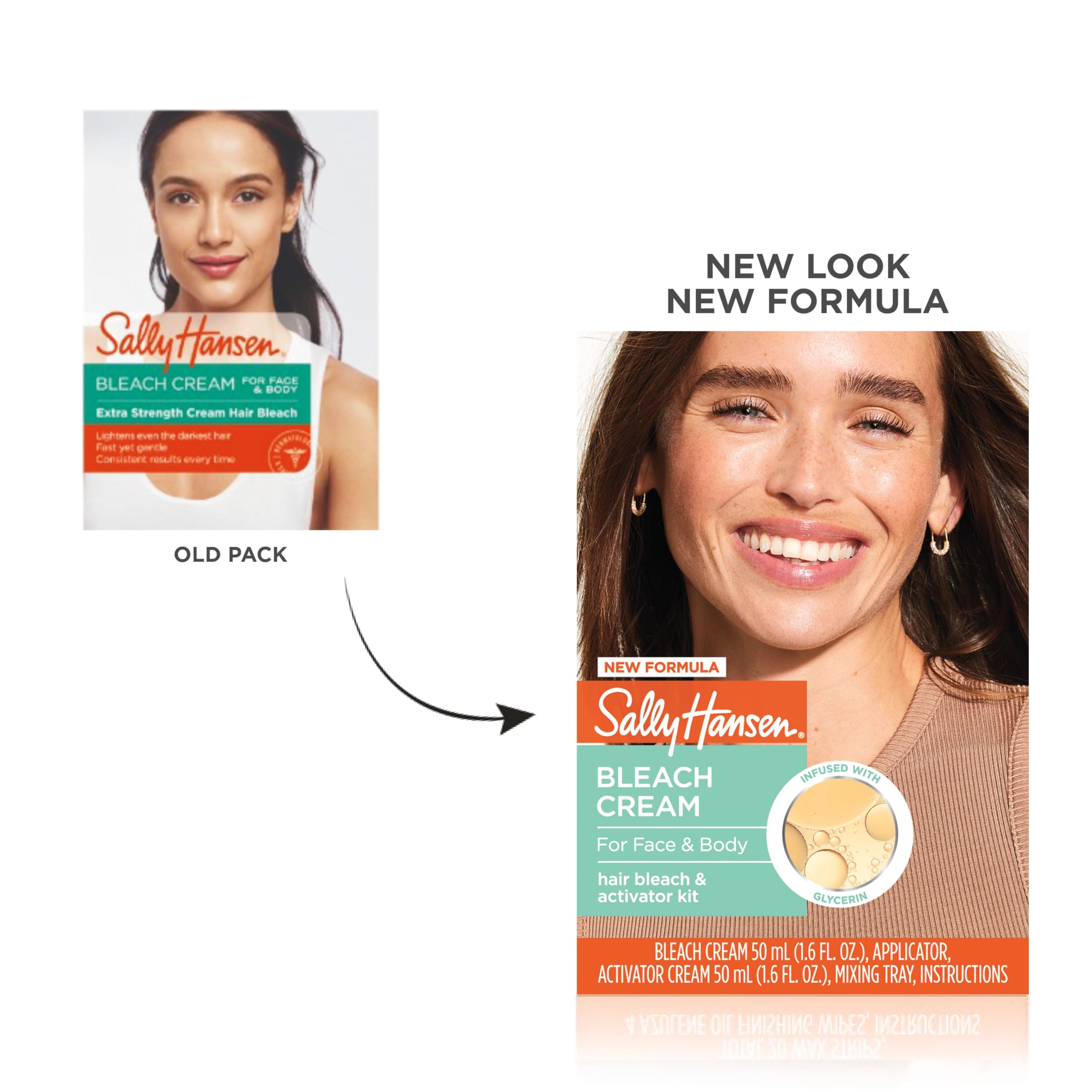 Sally Hansen Bleach Cream dermatologist-tested for gentle, reliable hair-lightening support.