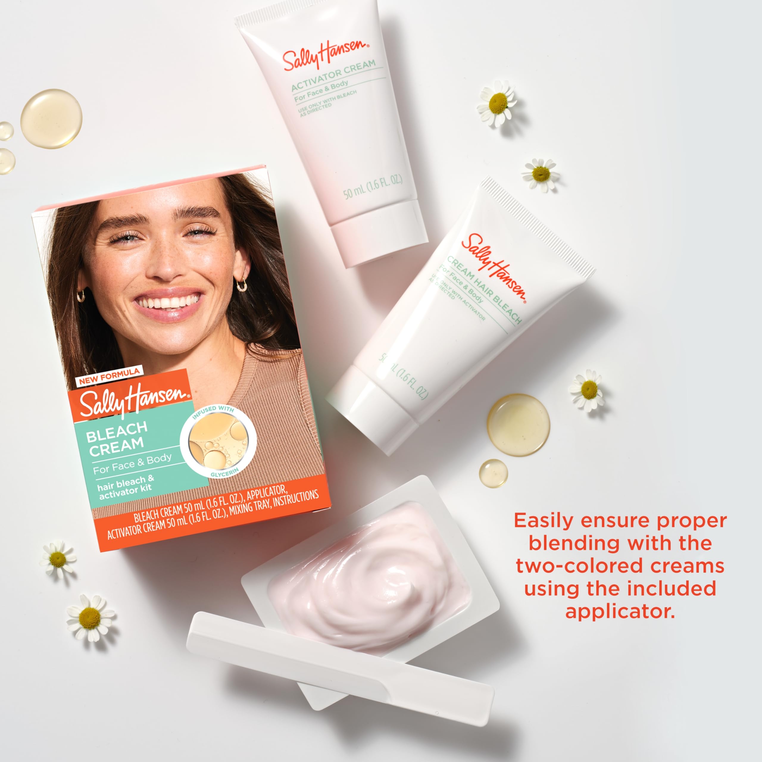 Sally Hansen Bleach Cream two-colors kit for customizable shade.