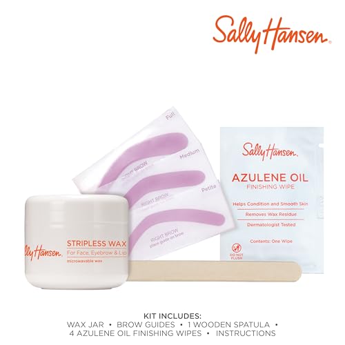Sally Hansen Stripless Wax eyebrow guides for precise shaping.