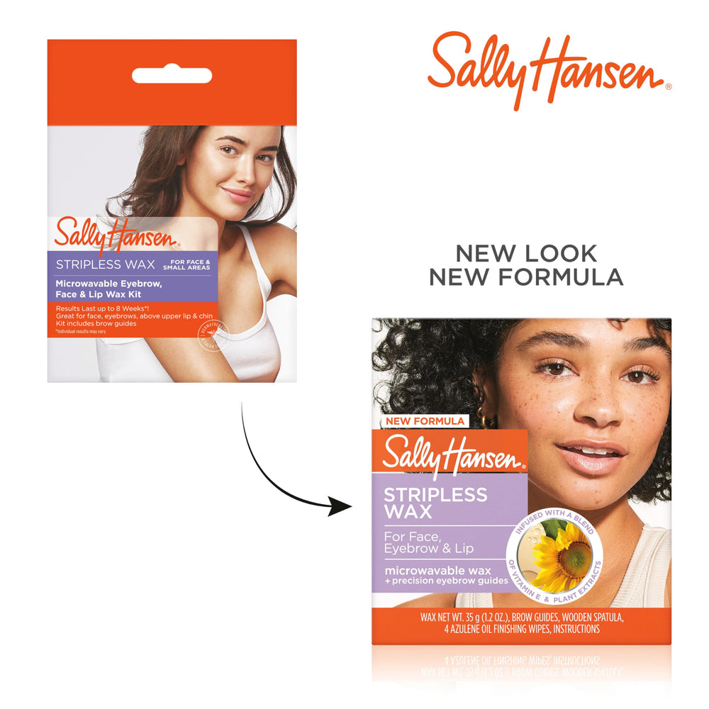 Sally Hansen Stripless Wax lip-area tool for gentle removal around the lips.