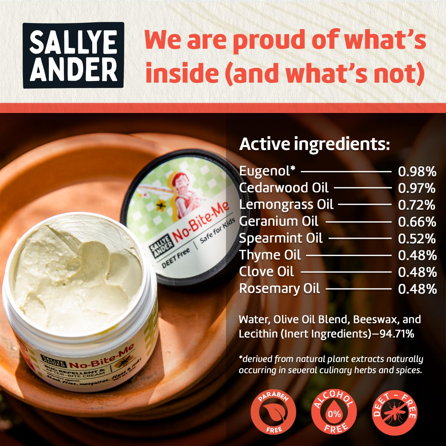 Made in USA label on No Bite Me packaging