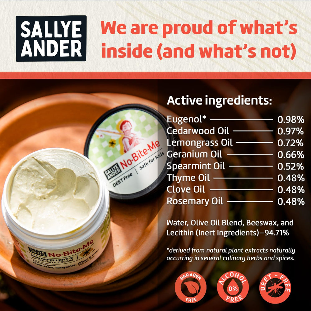 Made in USA label on No Bite Me packaging
