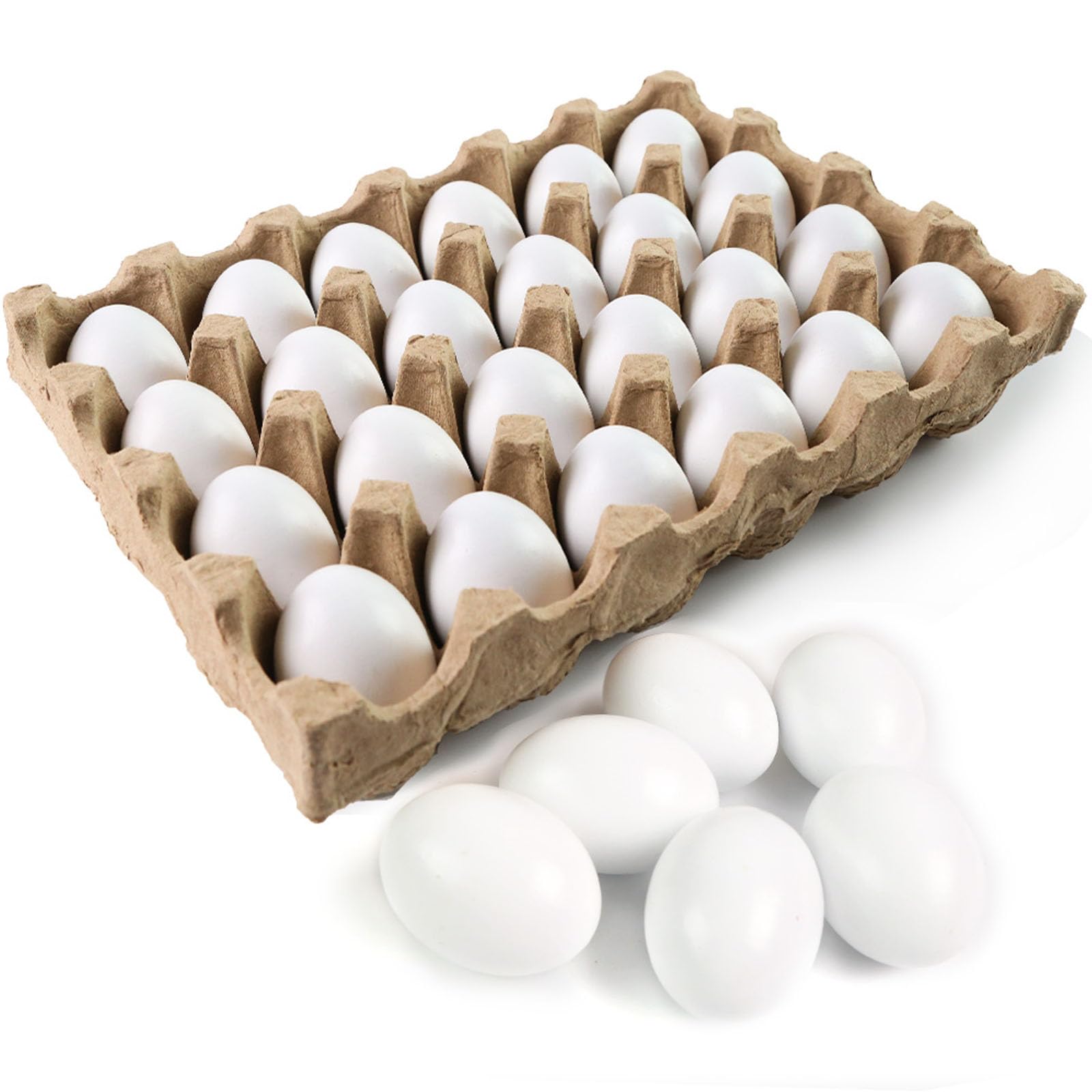 SallyFashion wooden Easter eggs for painting and tactile play.