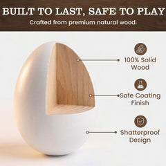 SallyFashion wooden eggs used for nesting training with flock care in mind