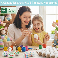 SallyFashion wooden eggs painting kit for creative decorating and keepsakes.