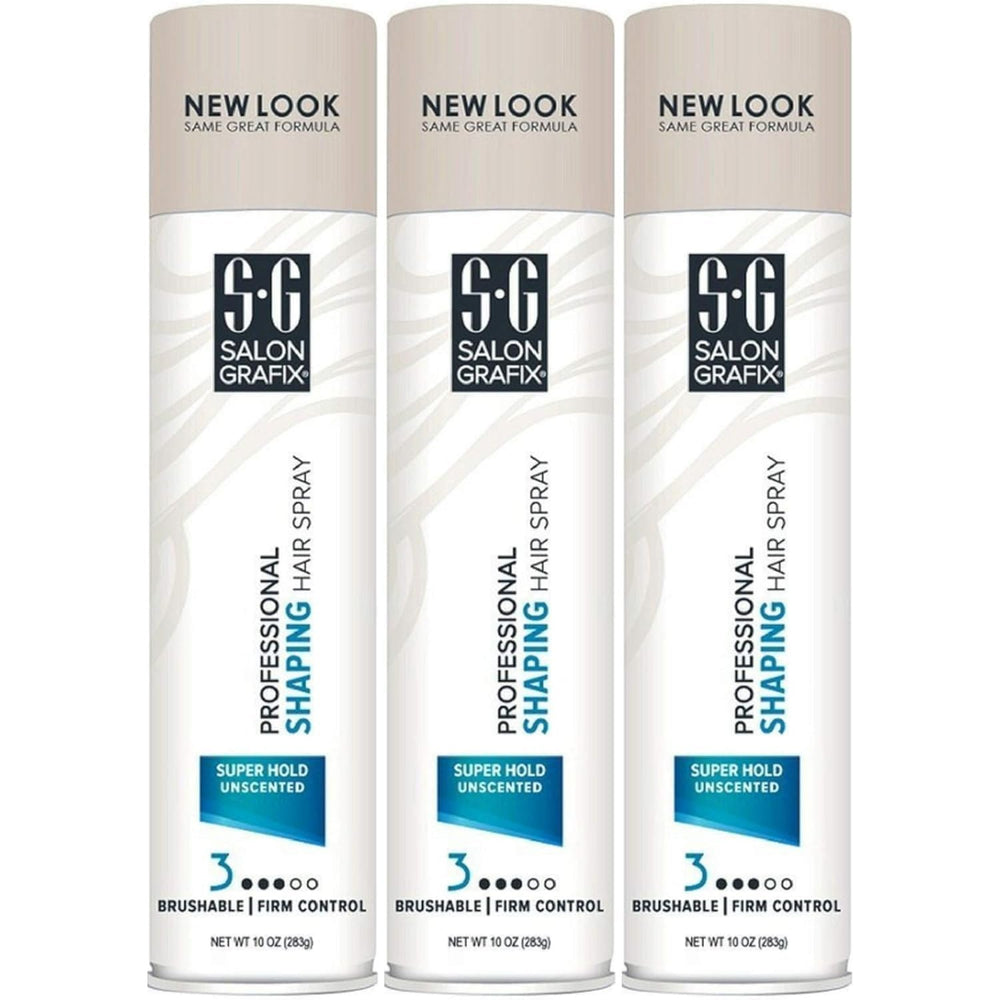Salon Grafix Unscented Aero Hairspray bottle for everyday hold and touchable shine.