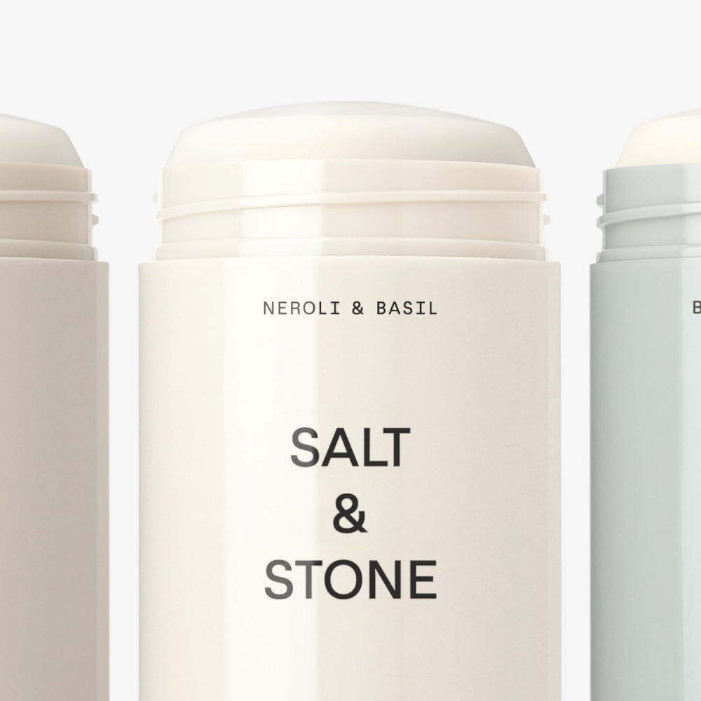 Salt & Stone Bergamot Hinoki scent note provides citrus-woody balance.