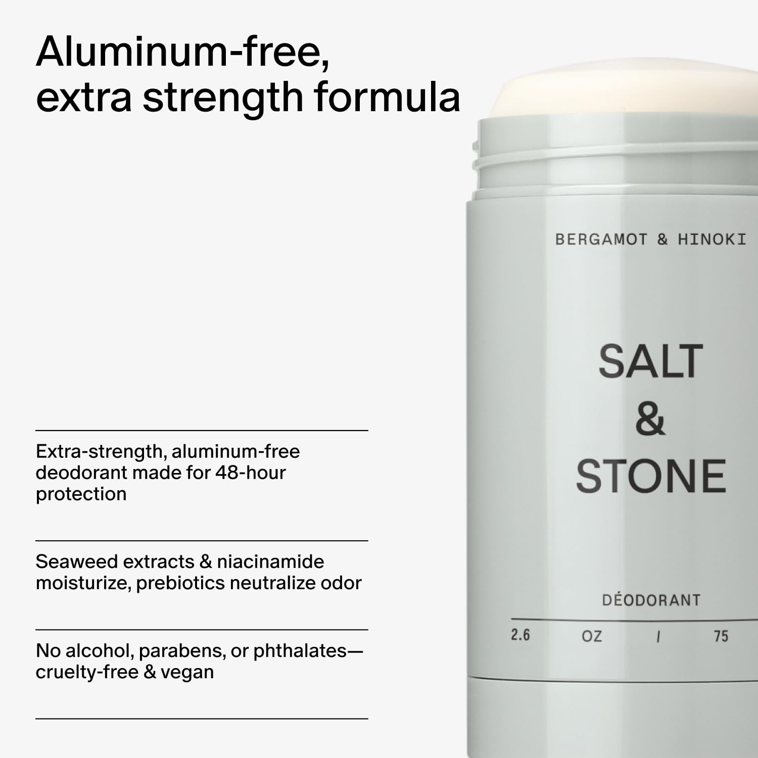 Salt & Stone niacinamide-prebiotics formula supports balanced skin.