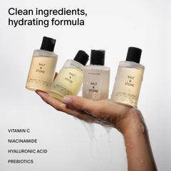Salt & Stone Mini discovery set showcases travel-friendly cleansing in compact bottles