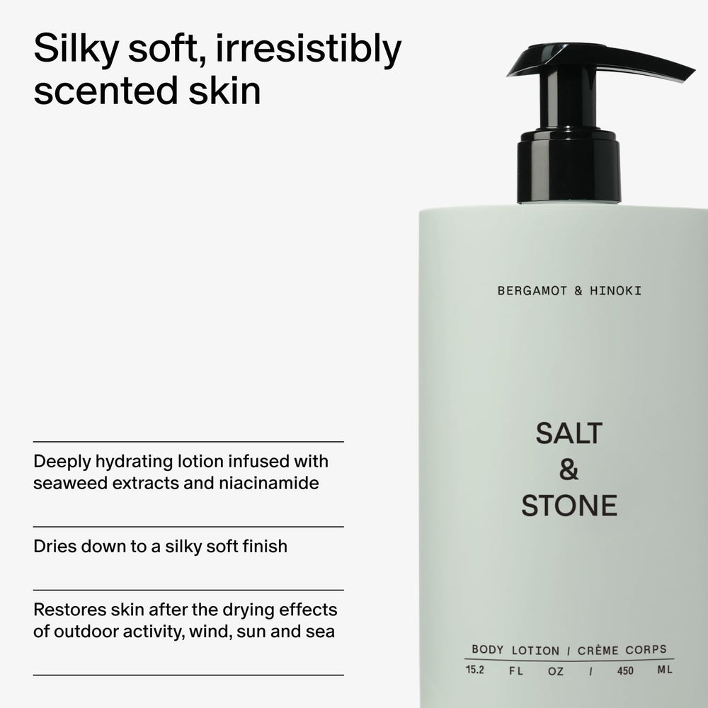 Salt & Stone vegan cruelty-free label signals clean skincare.