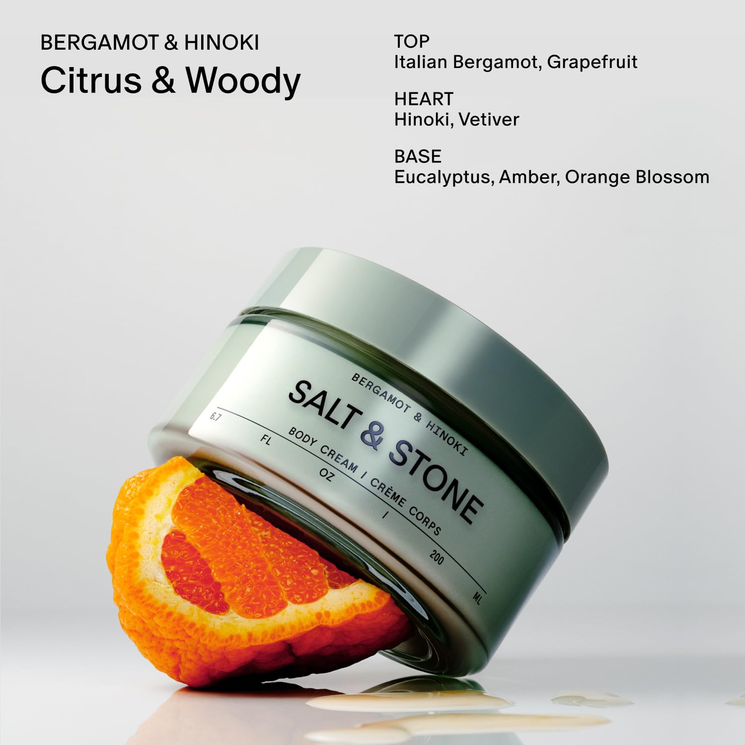 Salt & Stone formula with seaweed extracts supports moisture retention on skin.