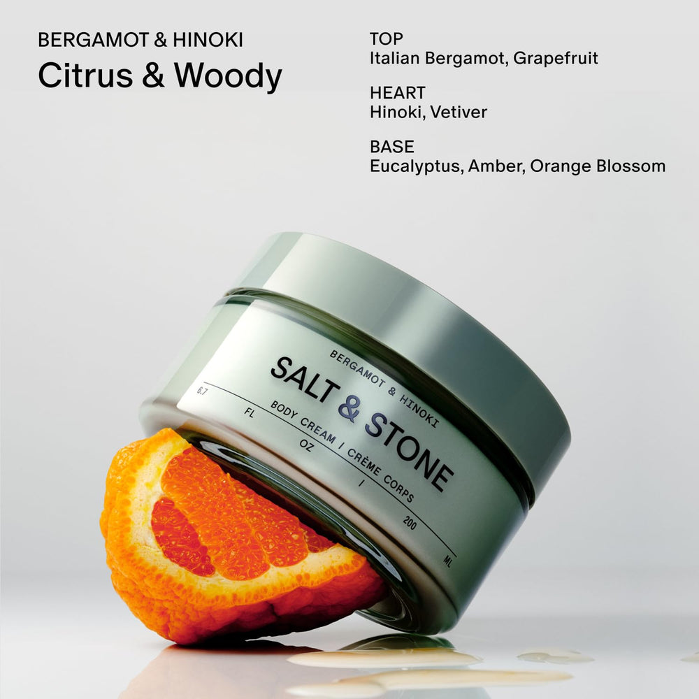 Salt & Stone formula with seaweed extracts supports moisture retention on skin.