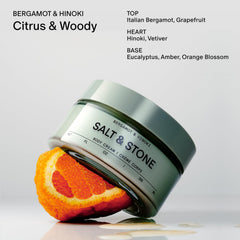 Salt & Stone formula with seaweed extracts supports moisture retention on skin.