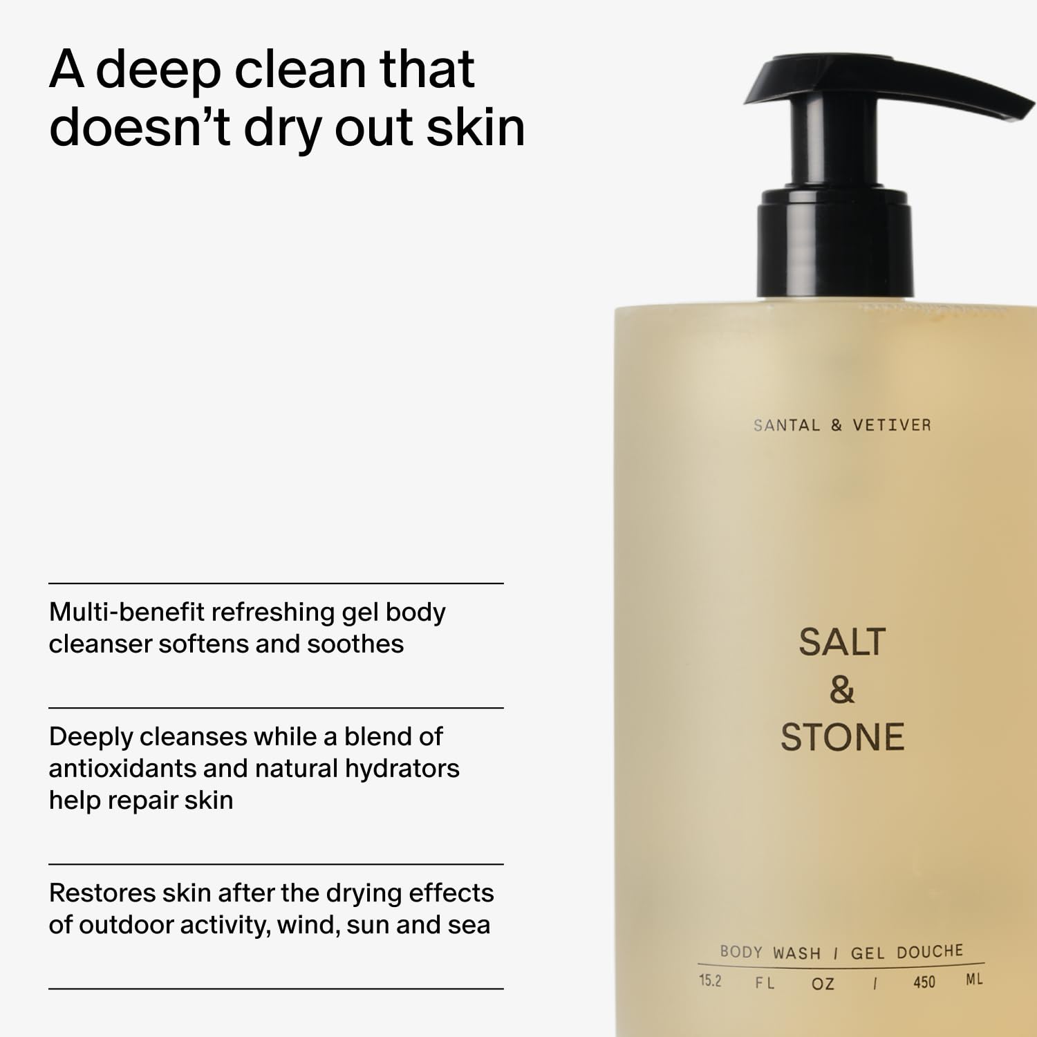 Salt & Stone vitamin C and niacinamide offer silky-soft skin potential.