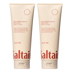 Saltair Body Lotion two-pack tubes with a rich texture for long-lasting hydration.