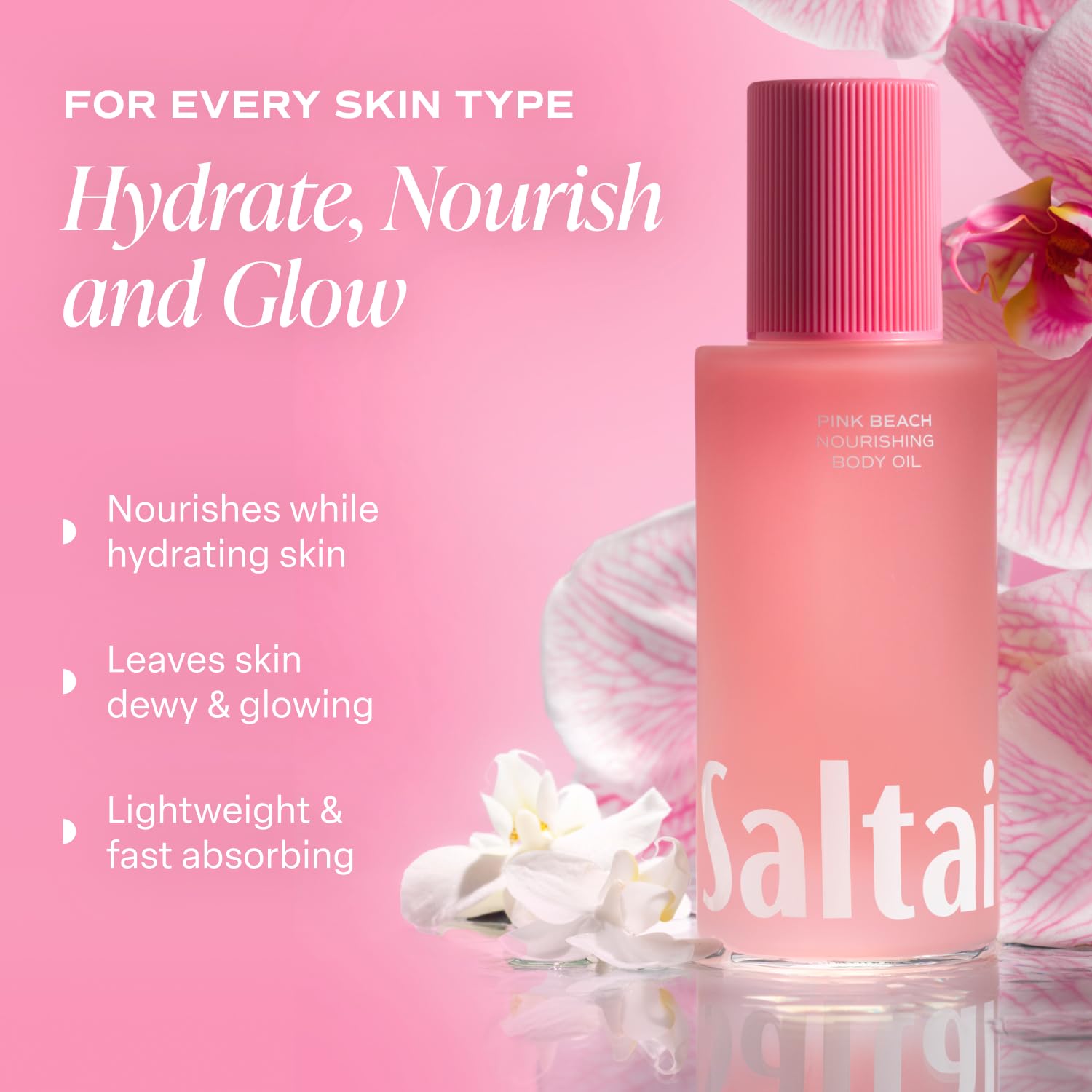Scent notes coconut almond vanilla in Saltair Pink Beach formula.