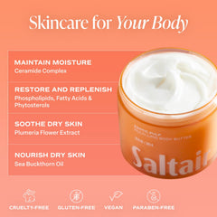 Ceramide-rich Saltair formula close-up highlighting nourishing ingredients