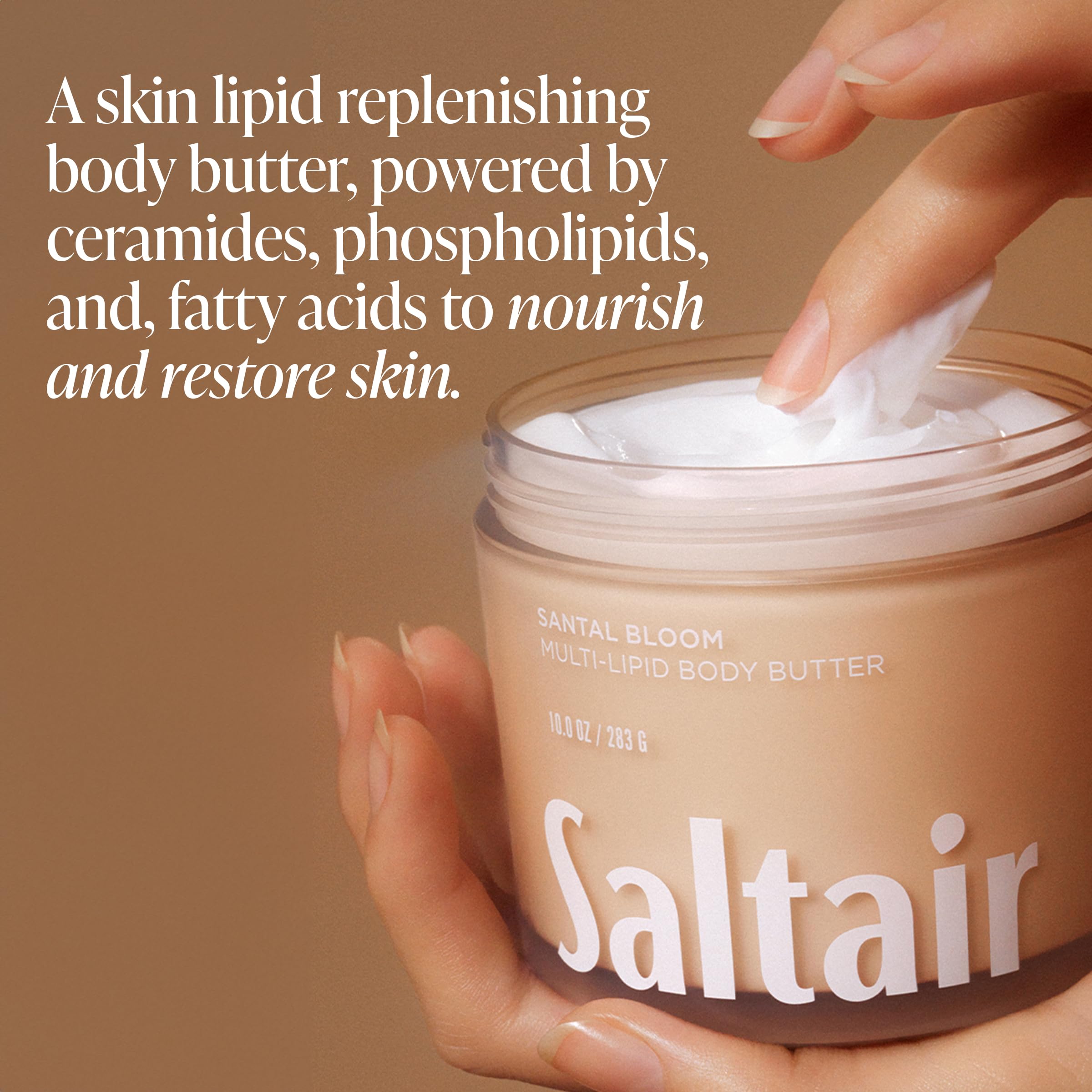 Saltair coconut oil application demonstrates quick, non-greasy absorption