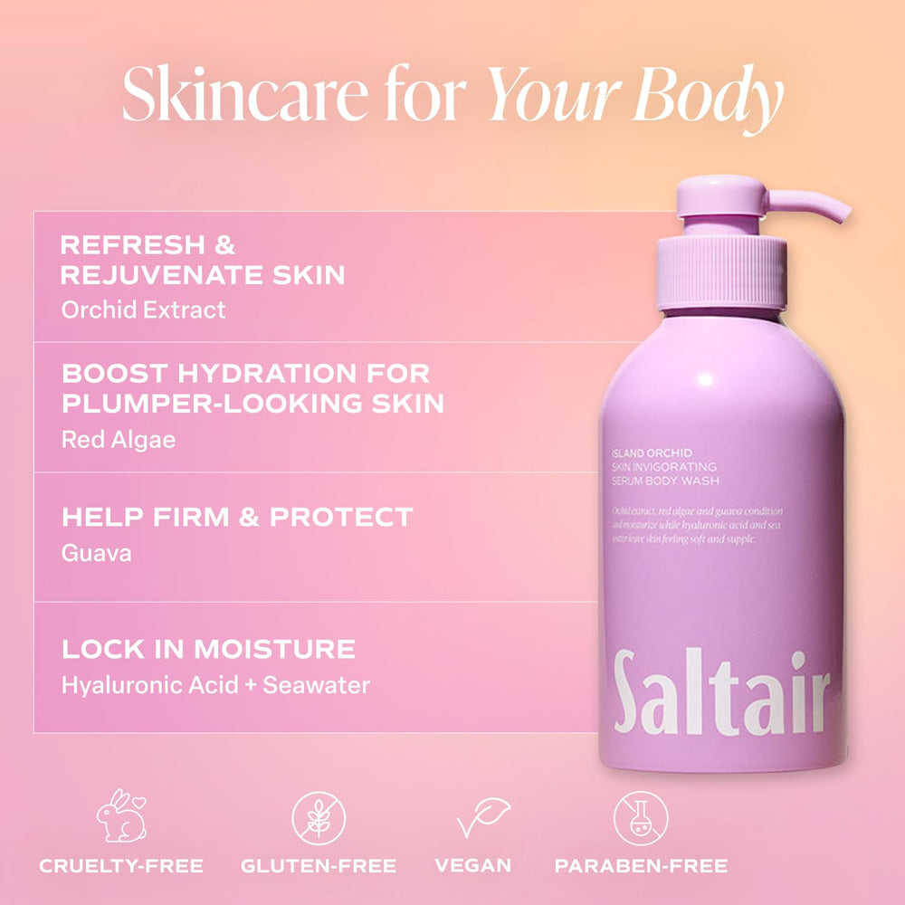 Saltair Island Orchid label front highlights the premium fragrance.