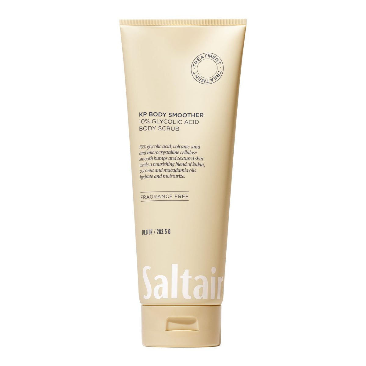 Saltair KP Body Scrub volcanic sand close-up shows gentle texture refinement.
