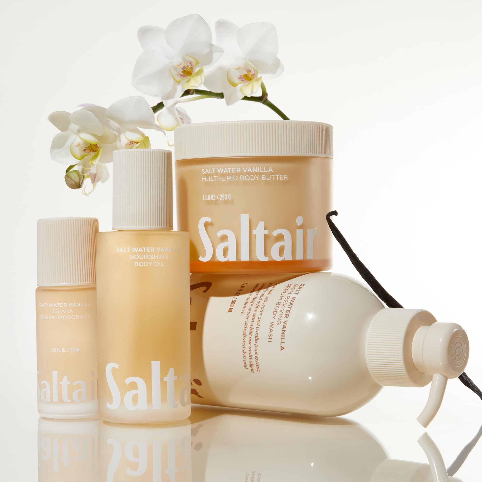 Saltair packaging highlights cruelty-free and vegan credentials.