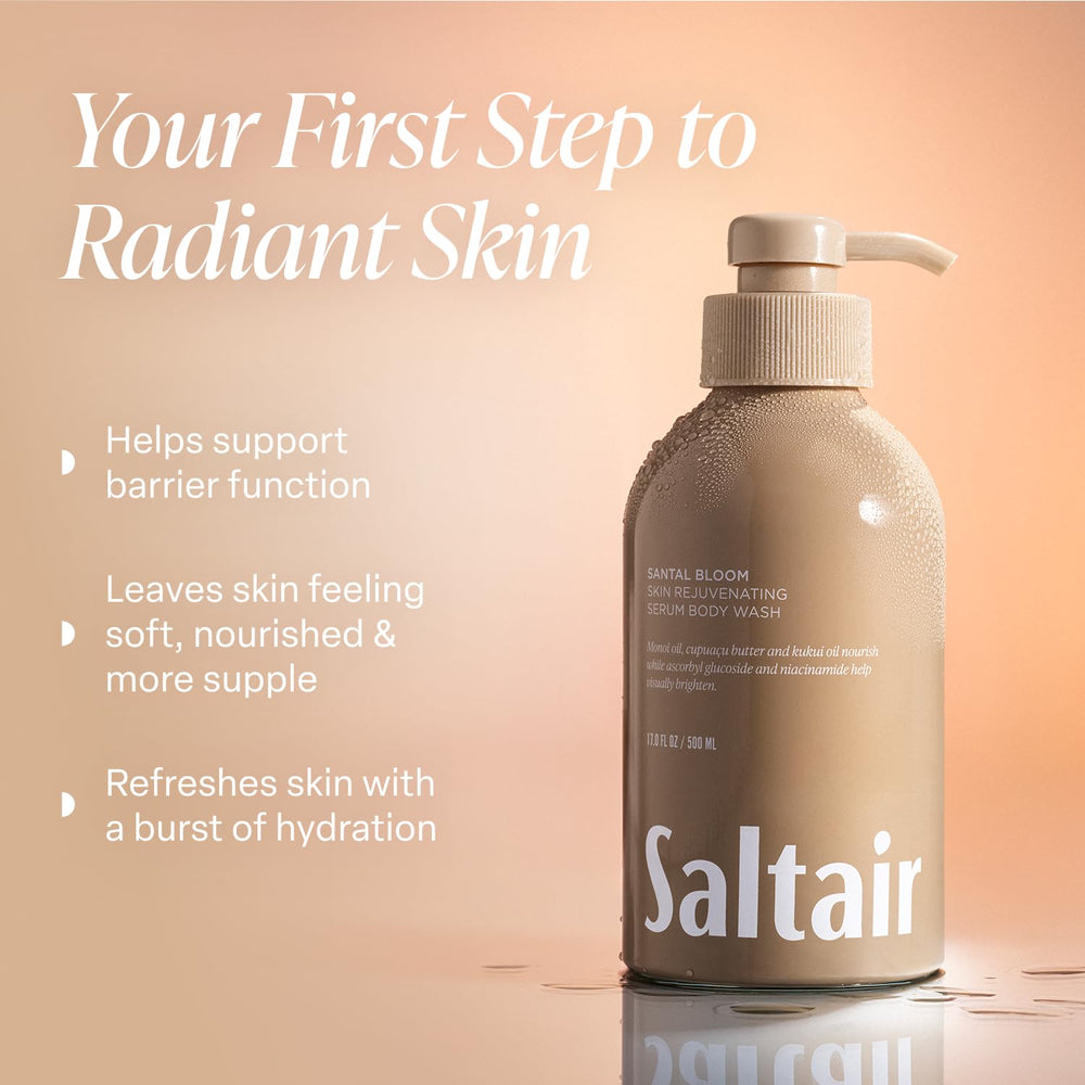Saltair Pink Beach bottle pump evokes coconut and vanilla for island refreshment.