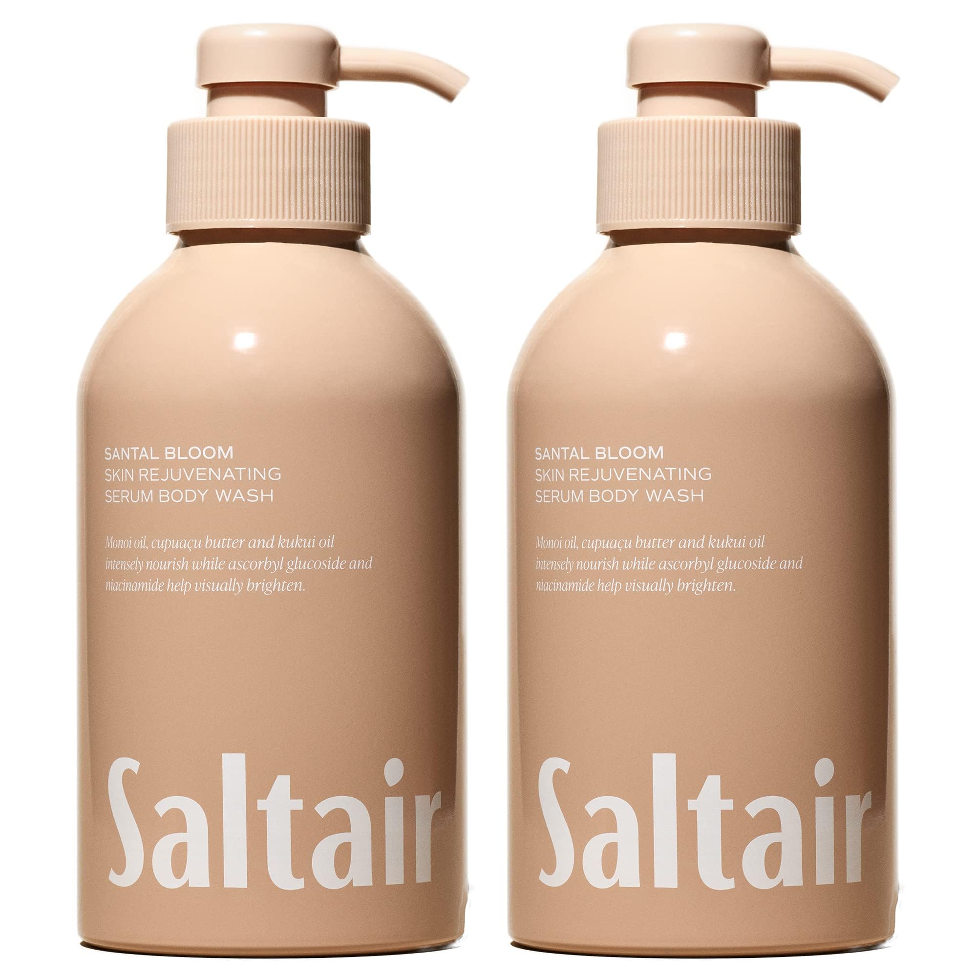 Saltair Santal Bloom 2-pack packaging shows a stylish duo for luxurious daily cleansing.