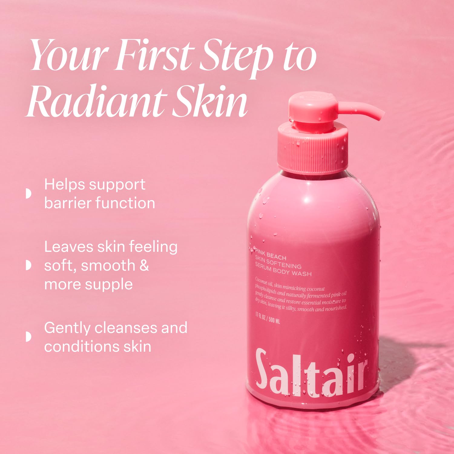 Saltair Santal Bloom label close-up highlights premium packaging and fragrance.