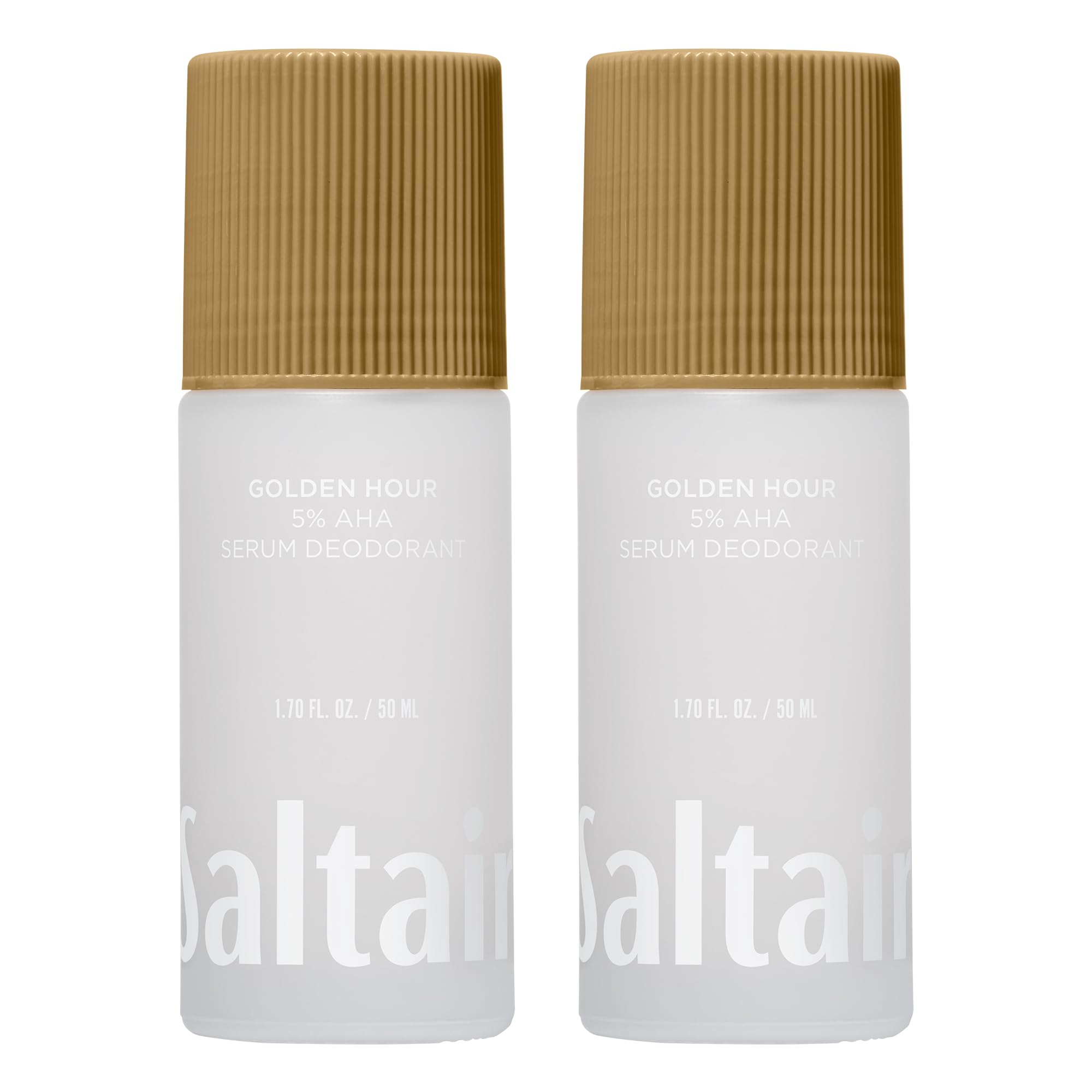 Saltair Serum Deodorant 2 Pack bottle front highlights long-lasting freshness.