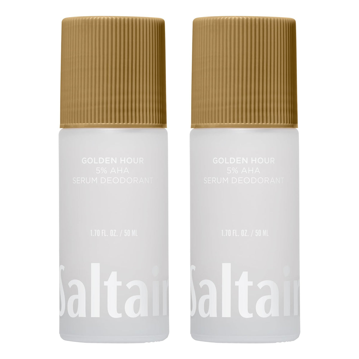 Saltair Serum Deodorant 2 Pack bottle front highlights long-lasting freshness.