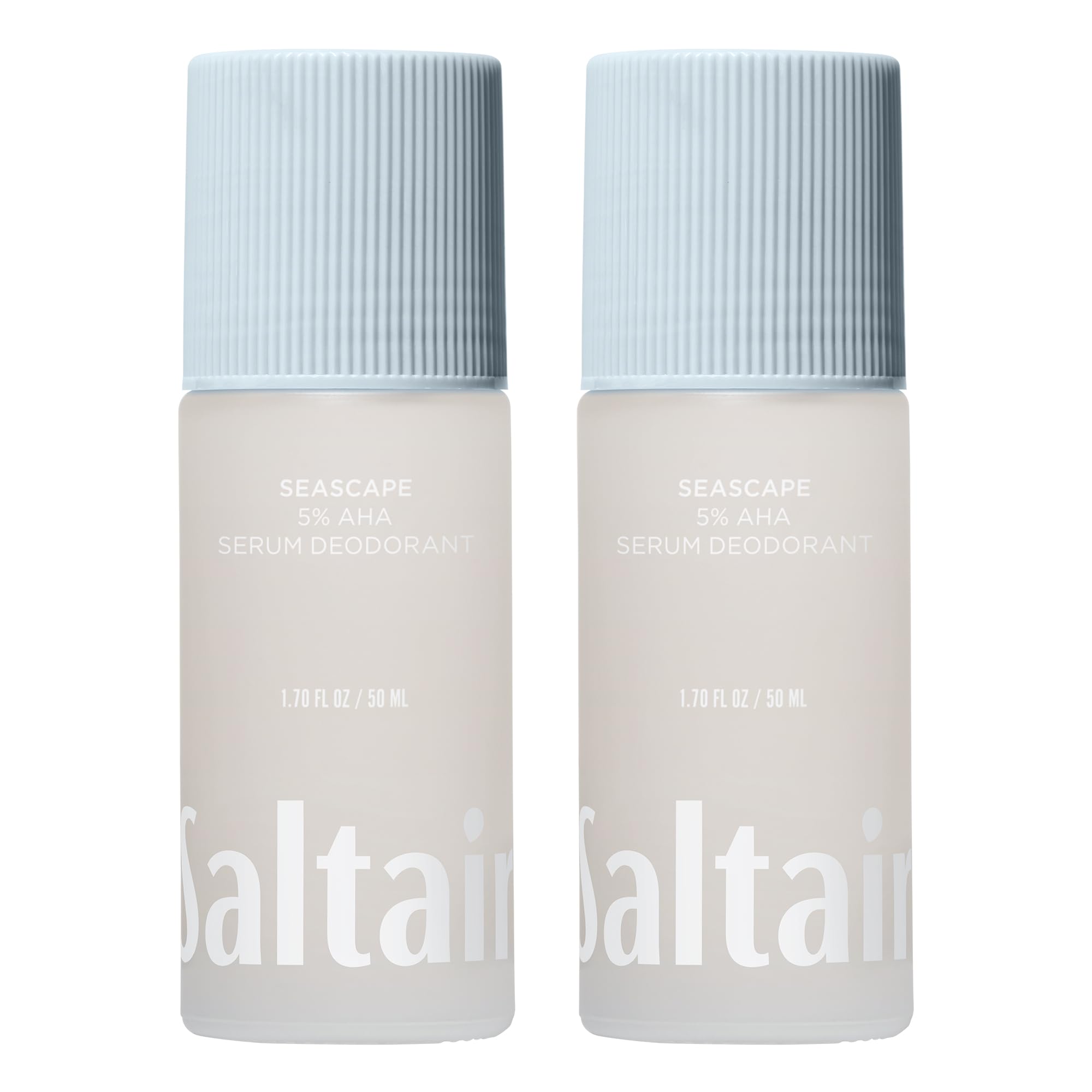 Saltair Serum Deodorant Seascape bottle delivers aluminum-free odor control all day.