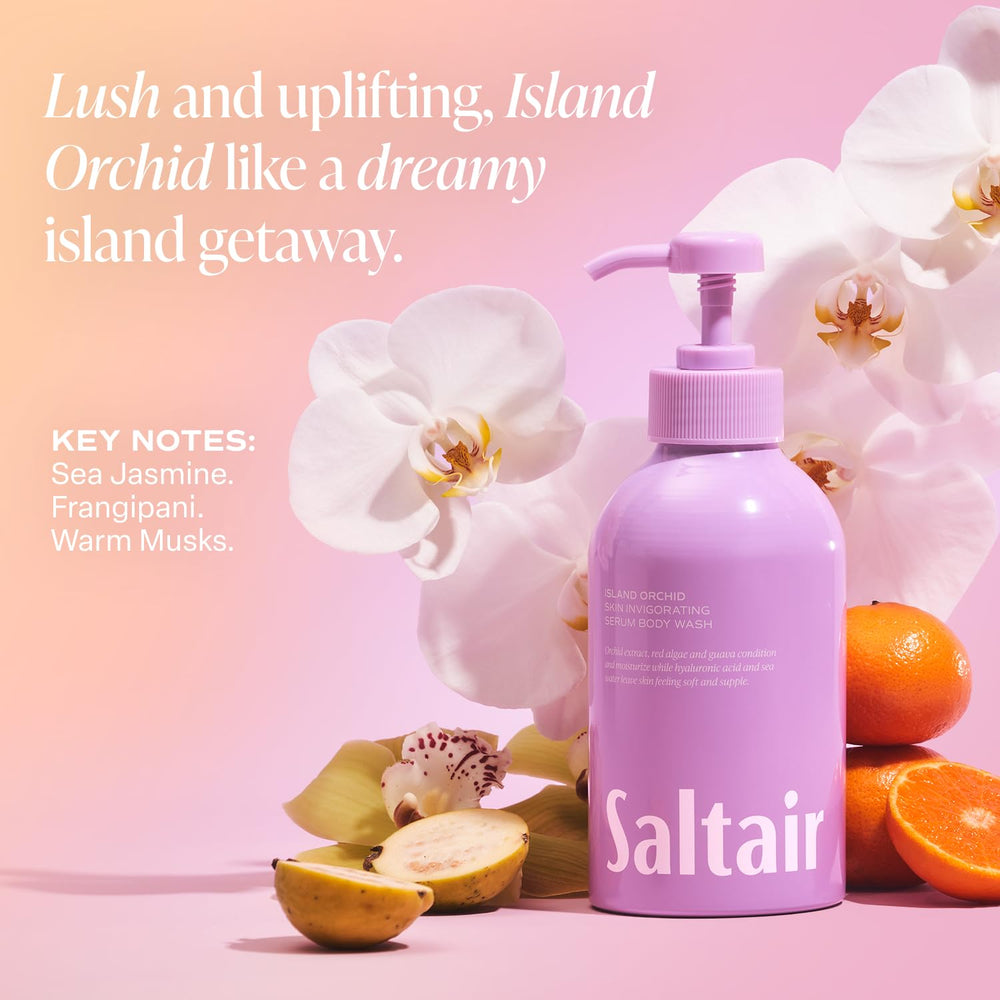 Saltair vegan, cruelty-free badge on packaging.
