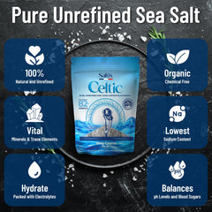 Saltix Grey coarse sea salt crystal close-up highlights mineral-rich texture for seasoning.