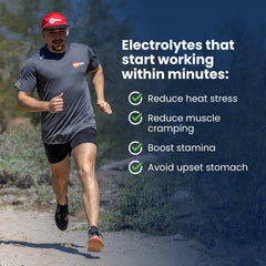 SaltStick Electrolyte FastChews used during a training run with a water bottle.