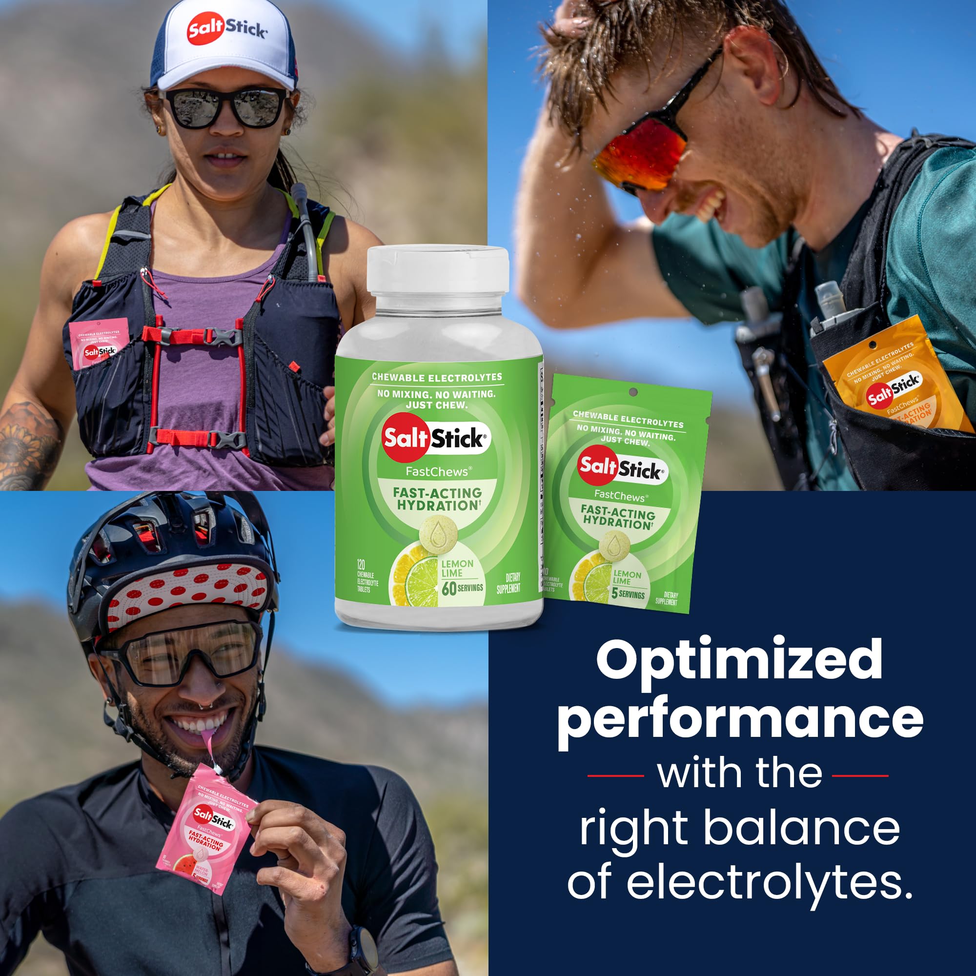 SaltStick on-the-go chews suitable during runs and workouts.