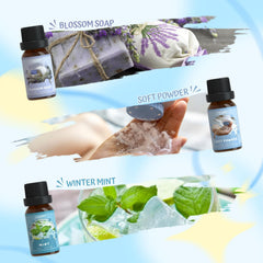 Salubrito Clean Fragrance Oils Set blossom soap evokes gentle floral cleanliness.