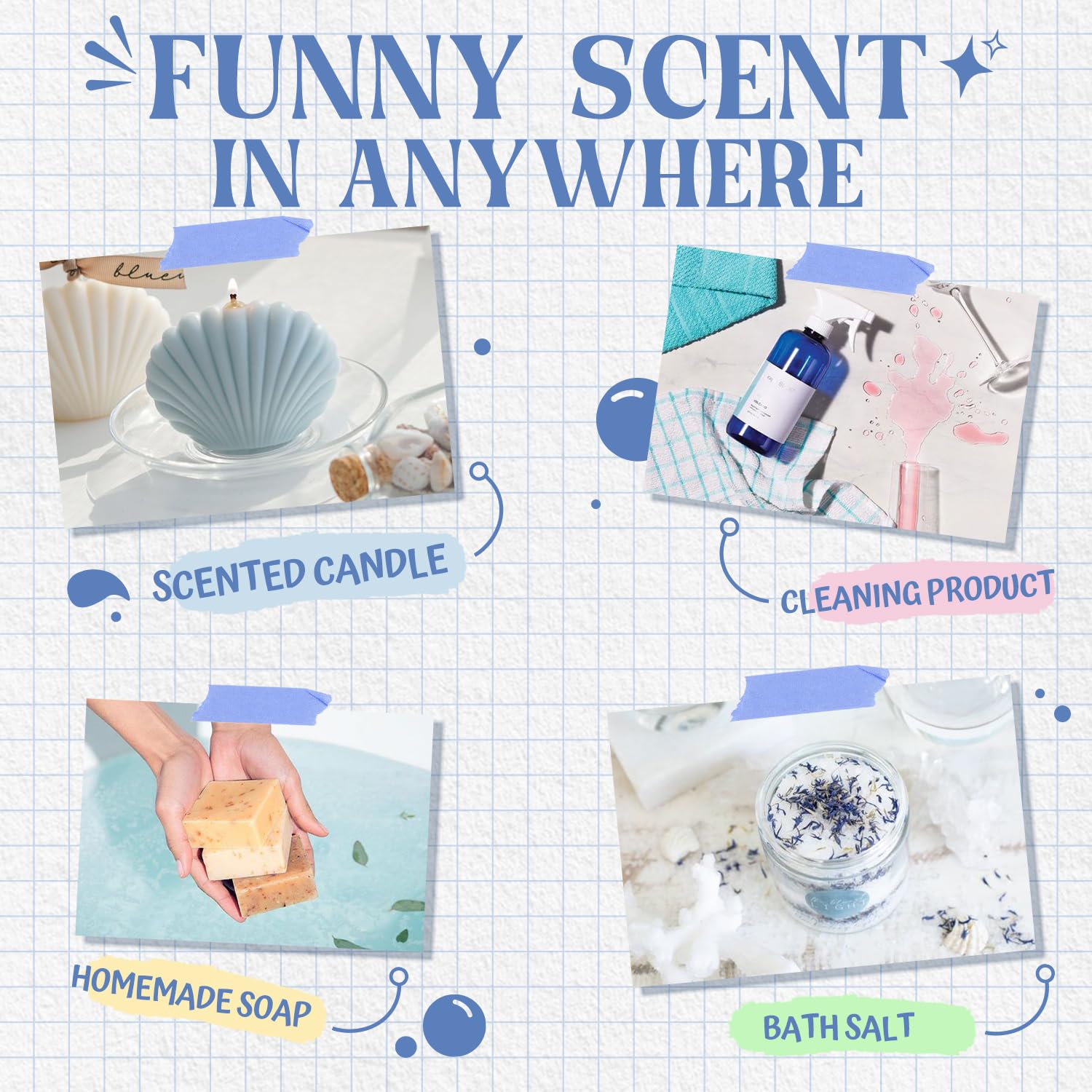 Salubrito Clean Fragrance Oils Set DIY candles and diffusers elevate projects.
