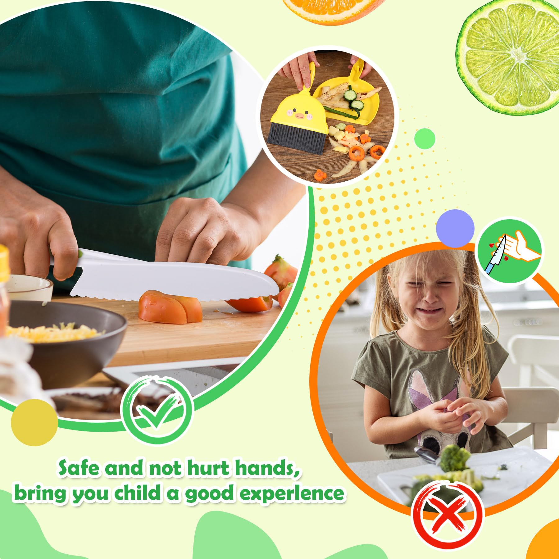Salufo kid cutting boards ideal for little chefs to practice slicing.