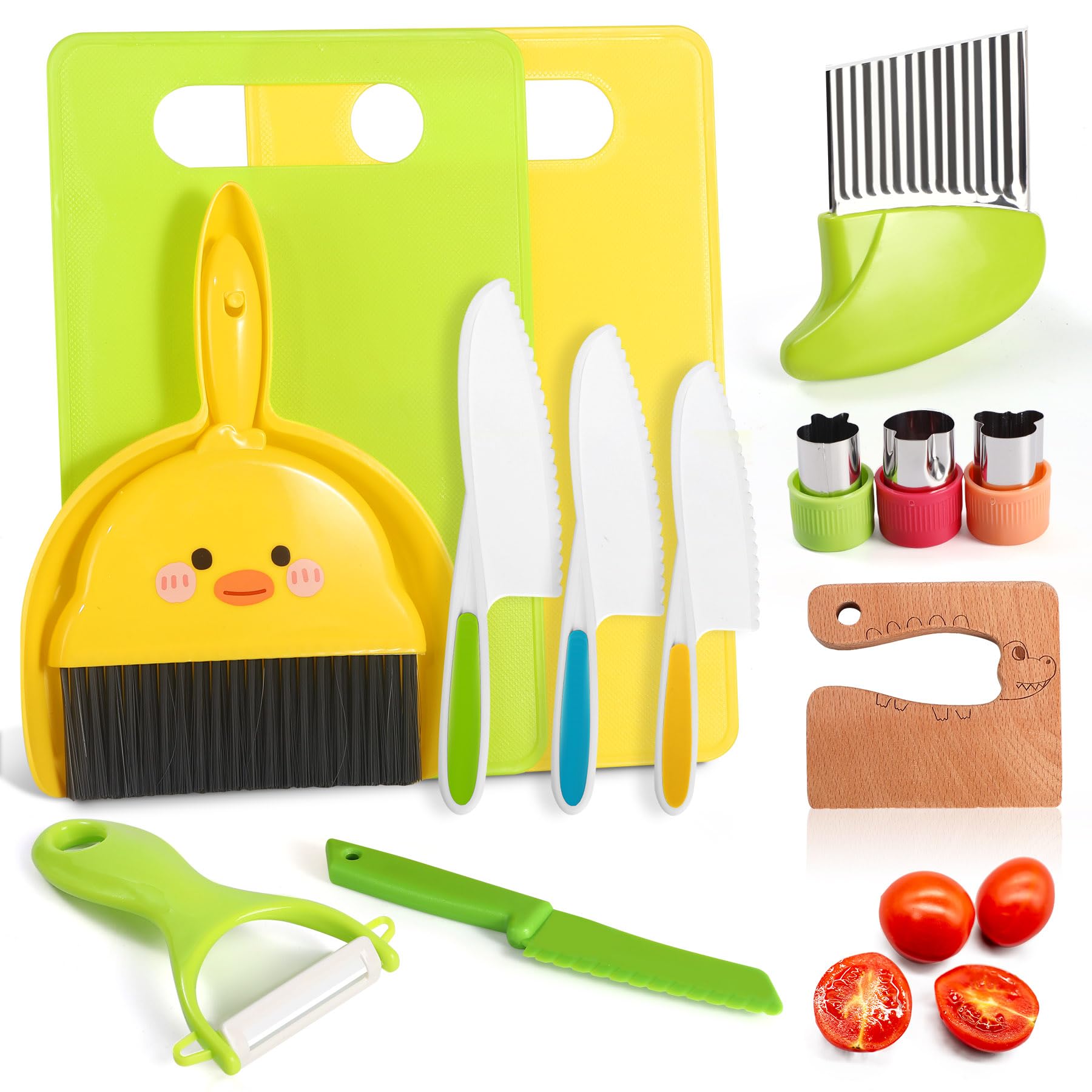 Salufo kid-friendly kitchen tools setup for home play cooking.