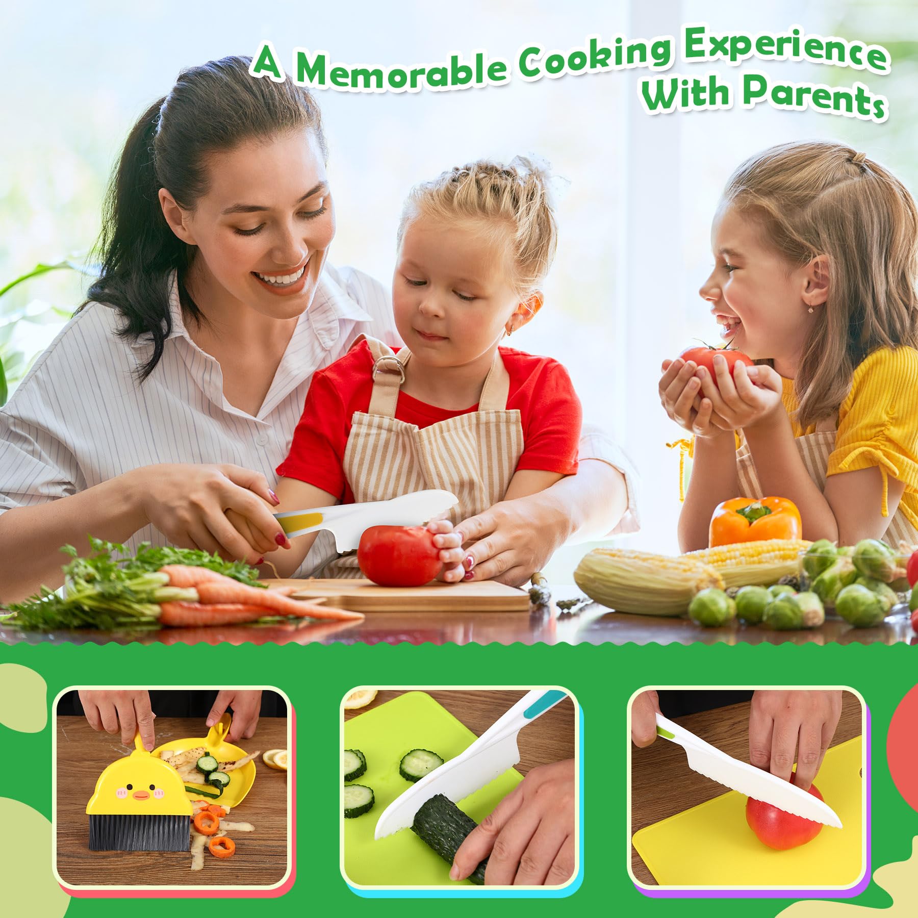 Salufo Y-shaped peeler designed for small hands and smooth peeling.