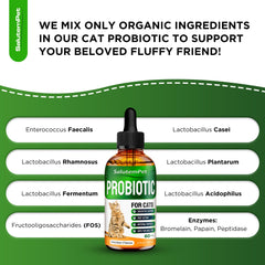 SalutemPet cat probiotics with pleasant chicken flavor for picky eaters.