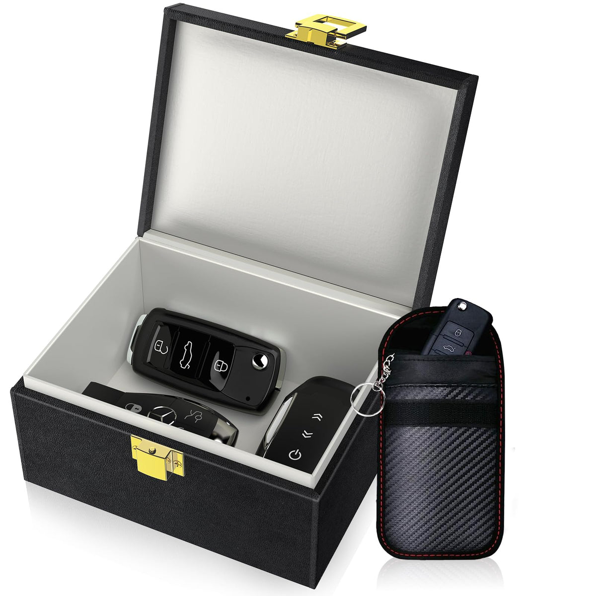 Samfolk Faraday Box with car keys for anti-theft protection