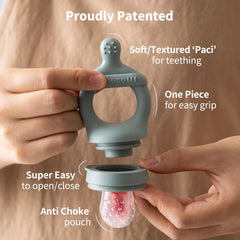 SAMiGO breastmilk popsicle mold facilitates exploring flavors and textures.
