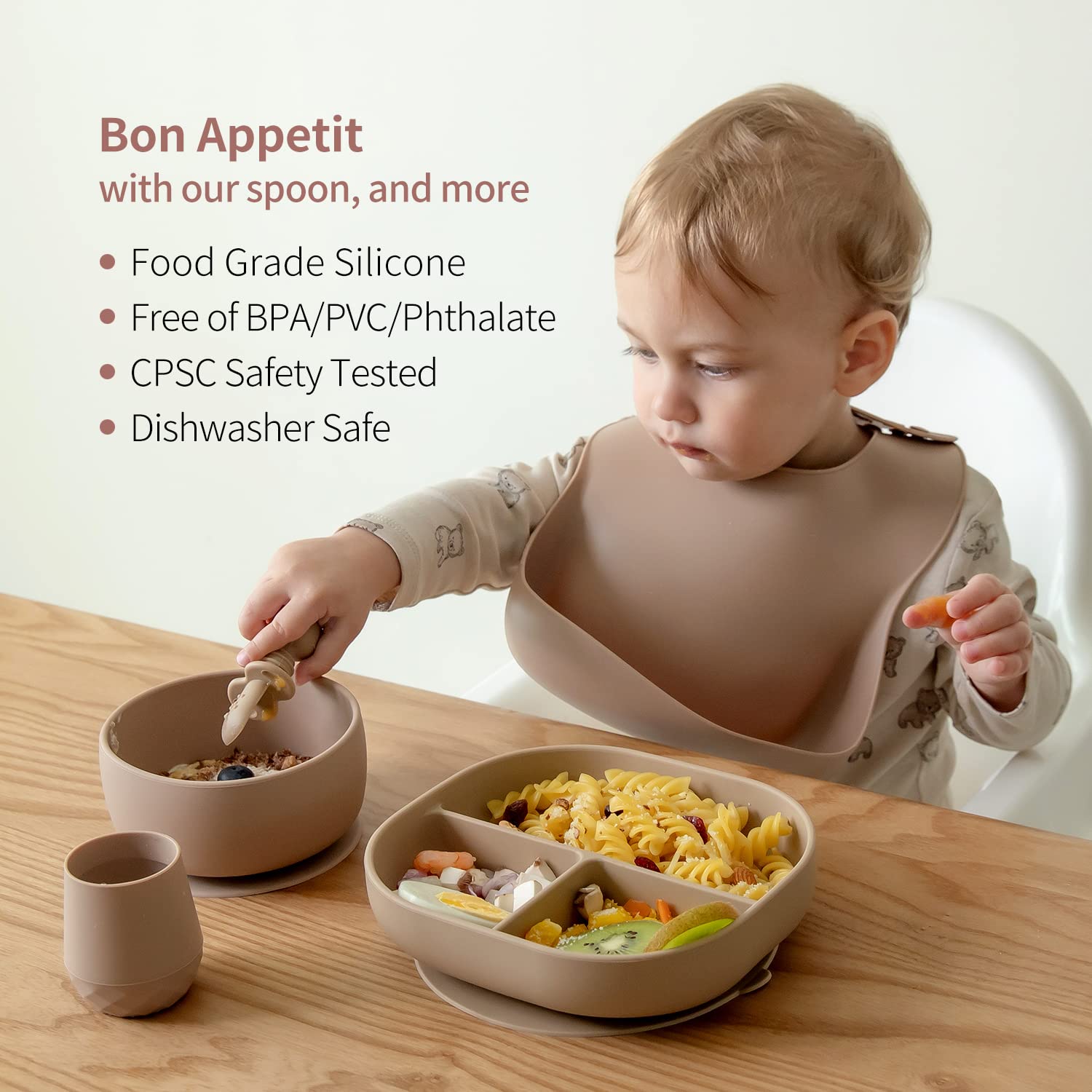 SAMiGO built-in stopper adds insertion safety during meals