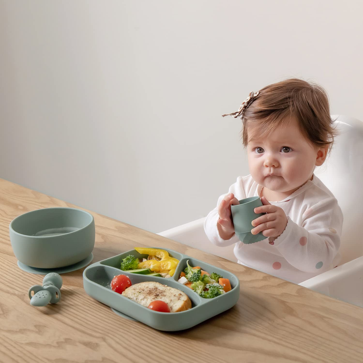 SAMiGO colorful-2oz-cups add fun to baby-led weaning routines.