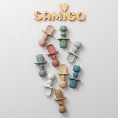 SAMiGO textured-handle design aids tiny hands during feeding