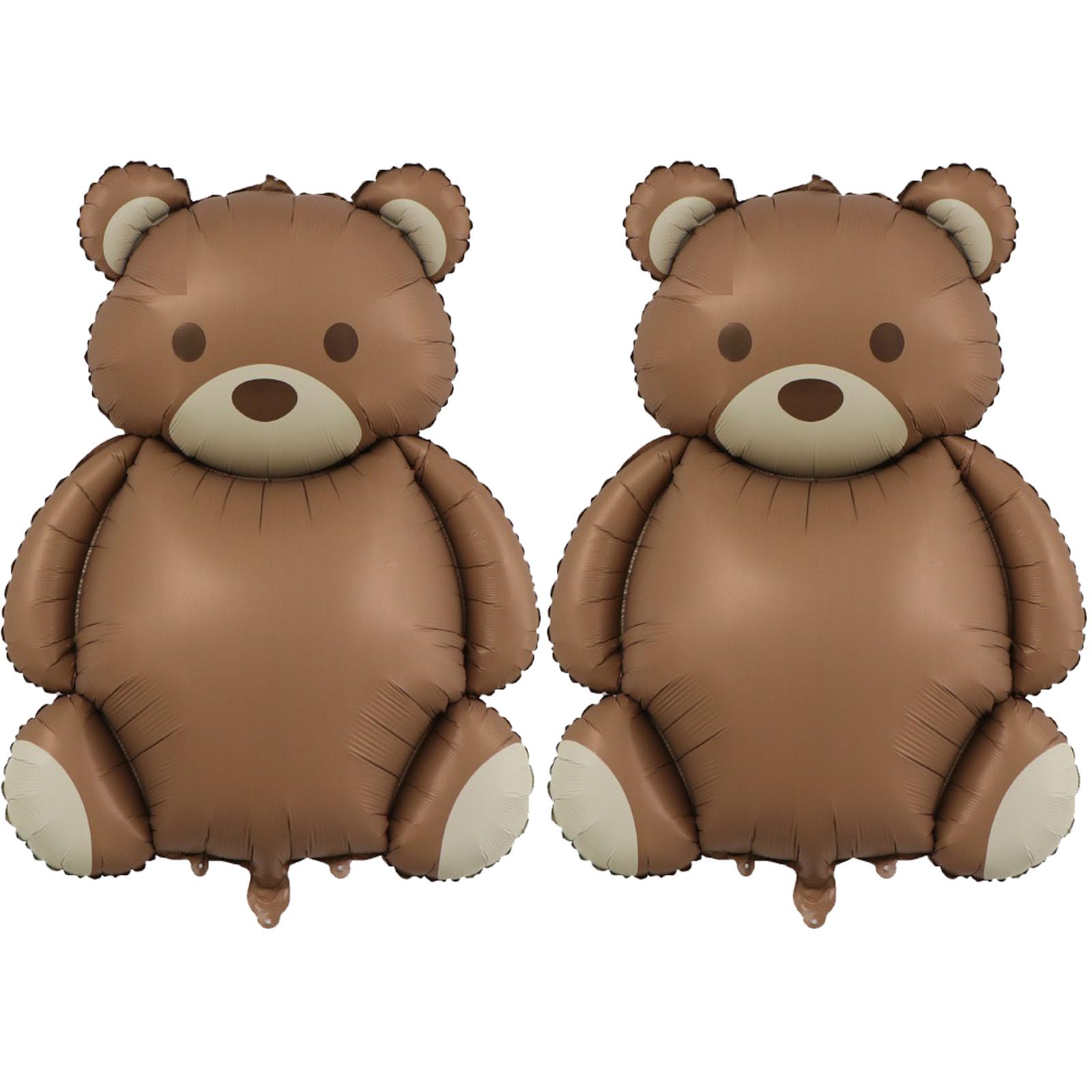 SAMOKA large Little Bear foil balloons, 35 inches, two-pack for celebrations