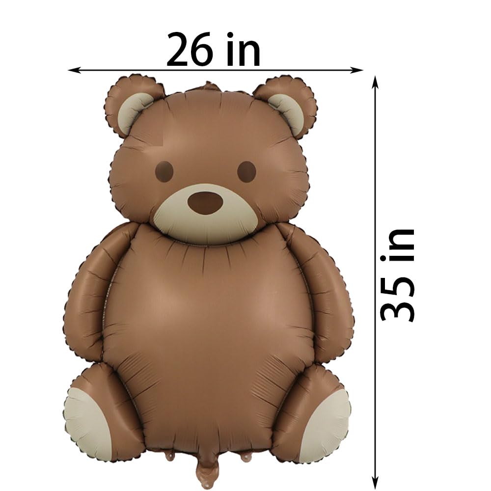 SAMOKA Little Bear foil balloon close-up shows cute design